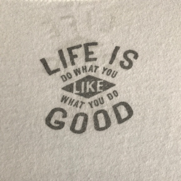 Life is good T-shirt with saying & graphics Sz M - Picture 8 of 8